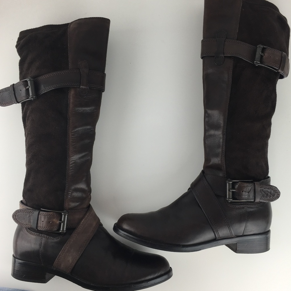 COLE HAAN NIKE AIR-SOLE  BROWN BOOTS Sz 7B